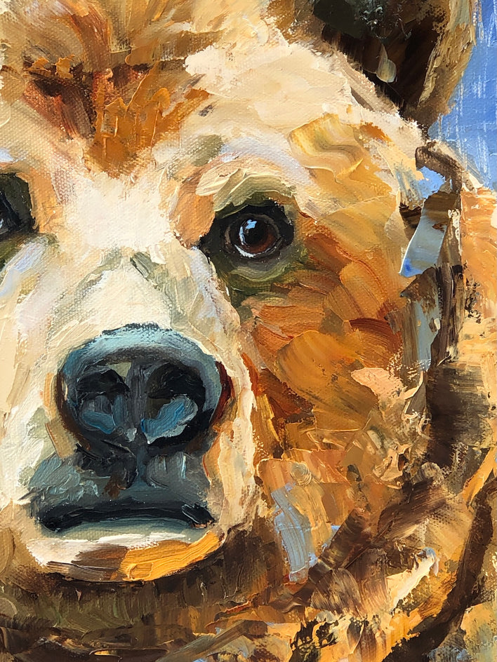 Big Bear by Karen Barton |  Closeup View of Artwork