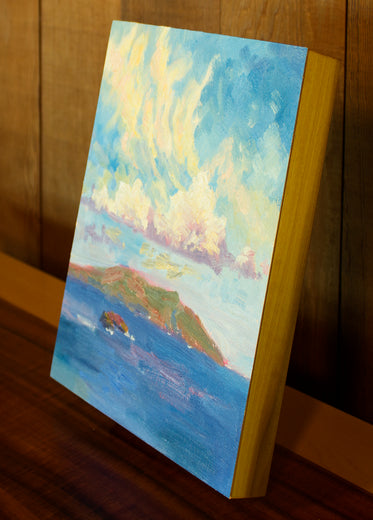 Molokini Sky by Karen E Lewis |  Side View of Artwork