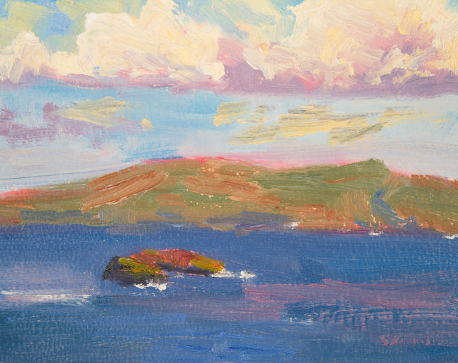 Molokini Sky by Karen E Lewis |   Closeup View of Artwork