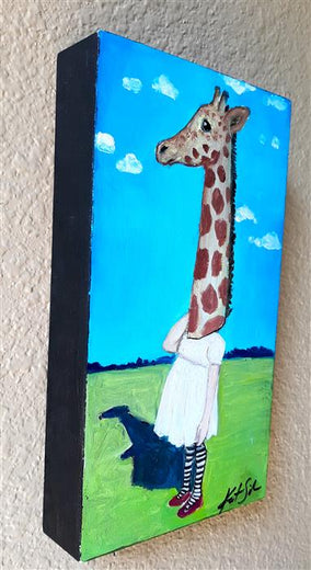 Getting Perspective by Kat Silver |  Side View of Artwork