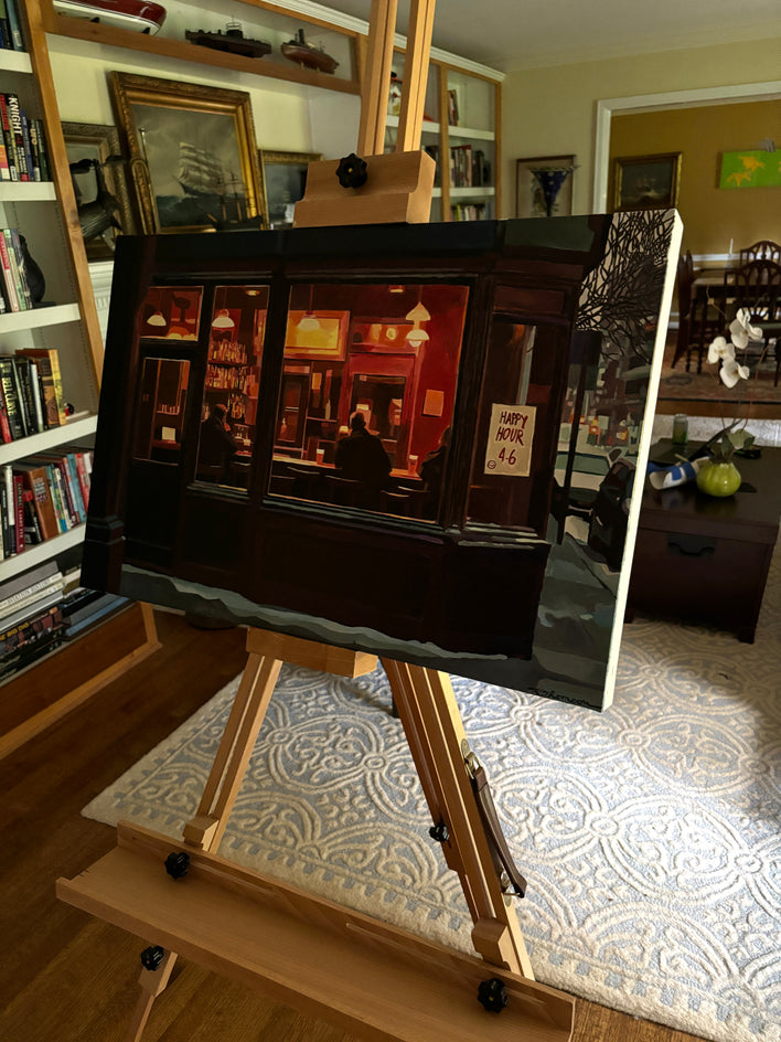 Happy Hour 4-6 by Keith Thomson |  Side View of Artwork