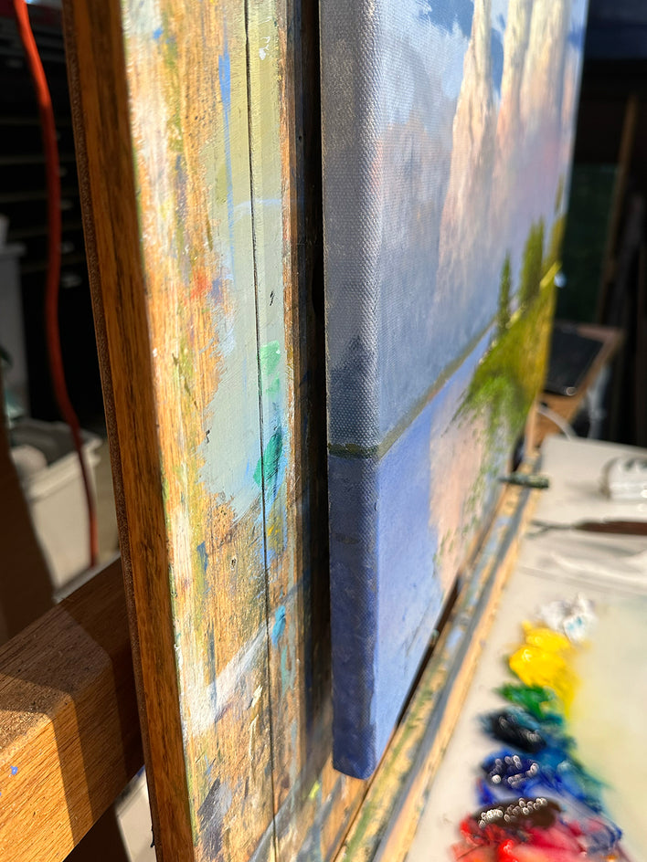 Evening at the Lake by Kent Sullivan |  Side View of Artwork