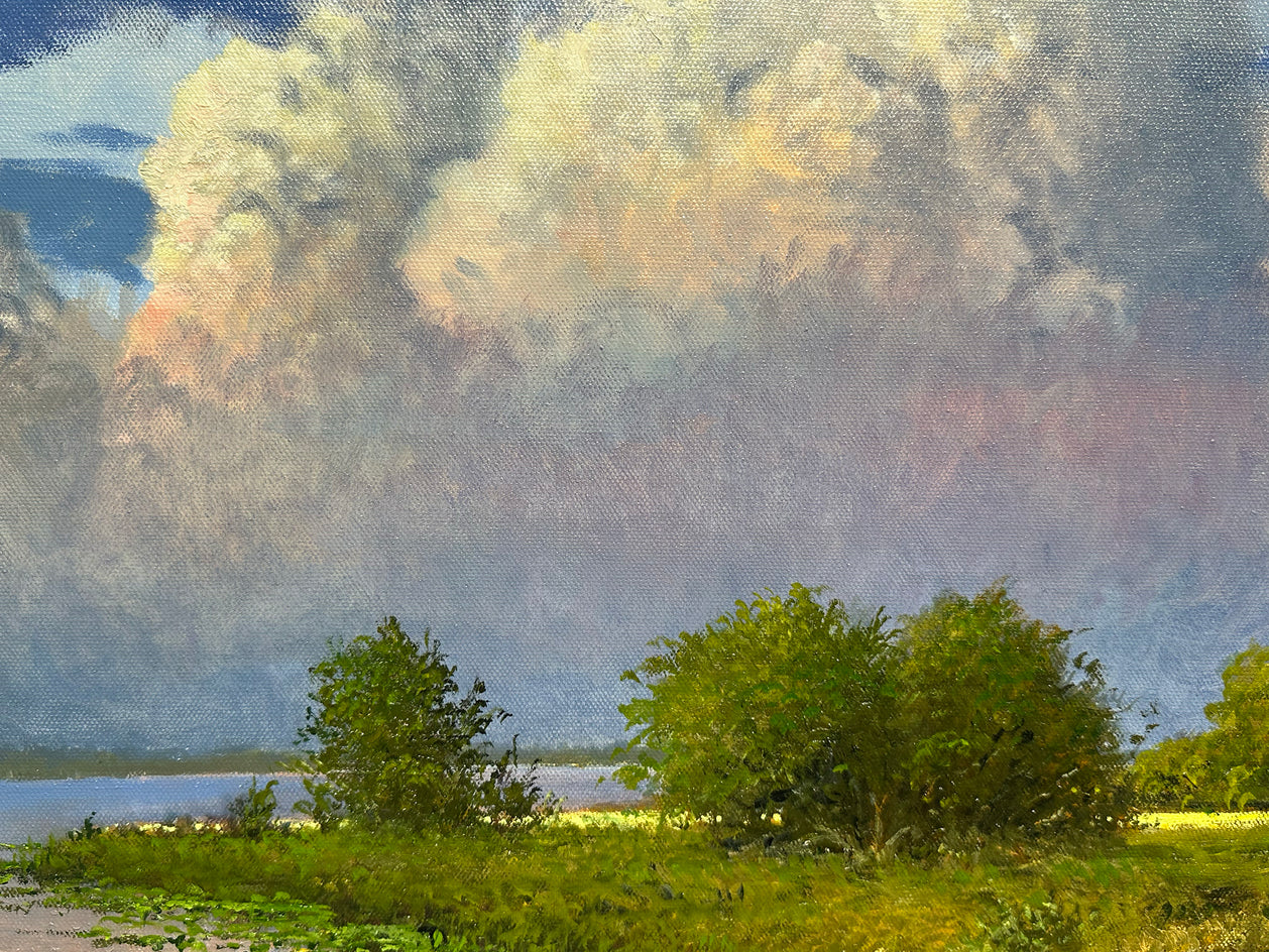 Evening at the Lake by Kent Sullivan |  Closeup View of Artwork