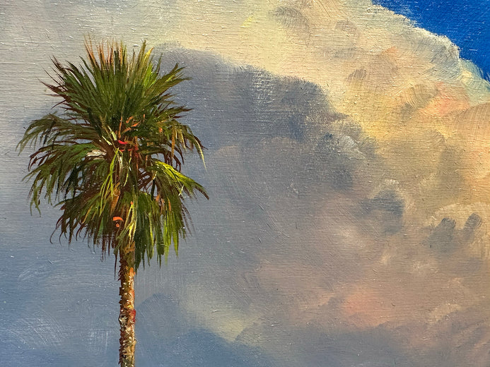 Tall Palm by Kent Sullivan |   Closeup View of Artwork