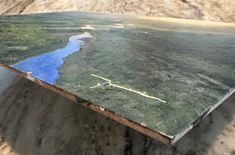 Throwing Shade by Kent Sullivan |  Side View of Artwork