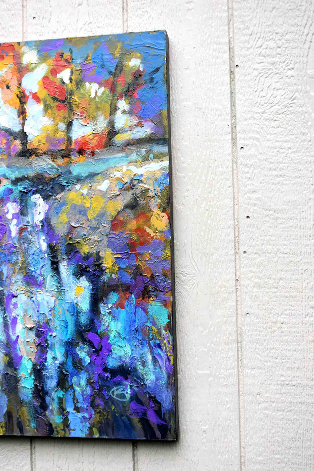 Ripples and Reflections by Kip Decker |  Side View of Artwork