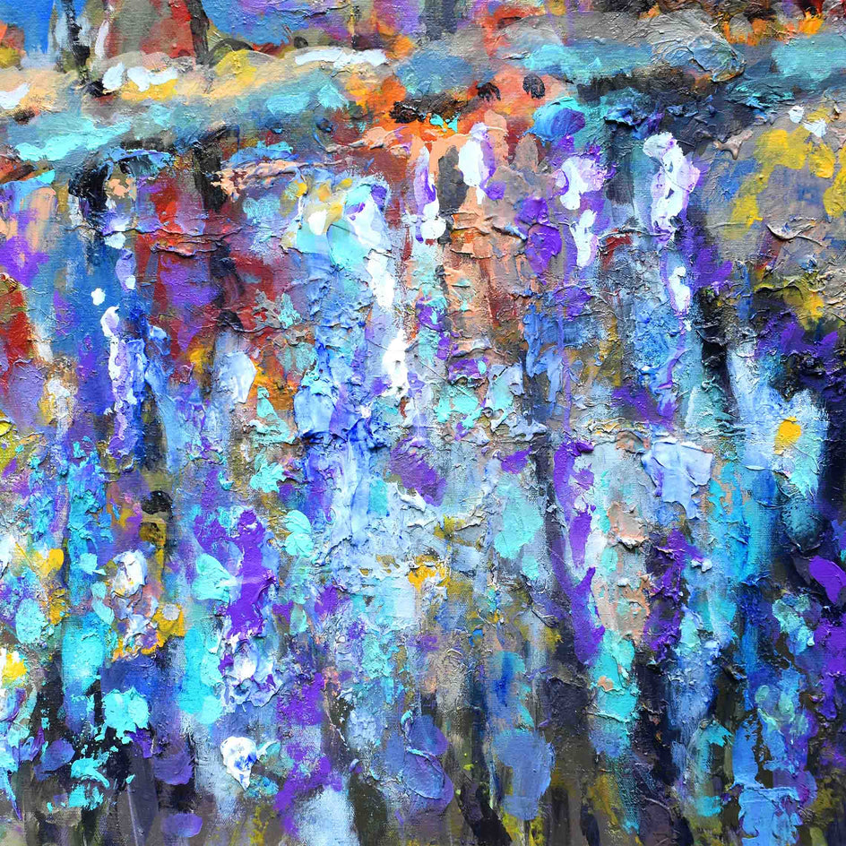 Ripples and Reflections by Kip Decker |  Closeup View of Artwork