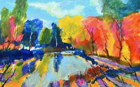 Original art for sale at UGallery.com | River Trail by Kip Decker | $2,050 | acrylic painting | 30' h x 48' w