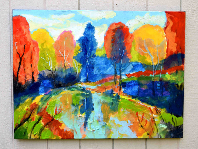 Secret Pond by Kip Decker |  Context View of Artwork