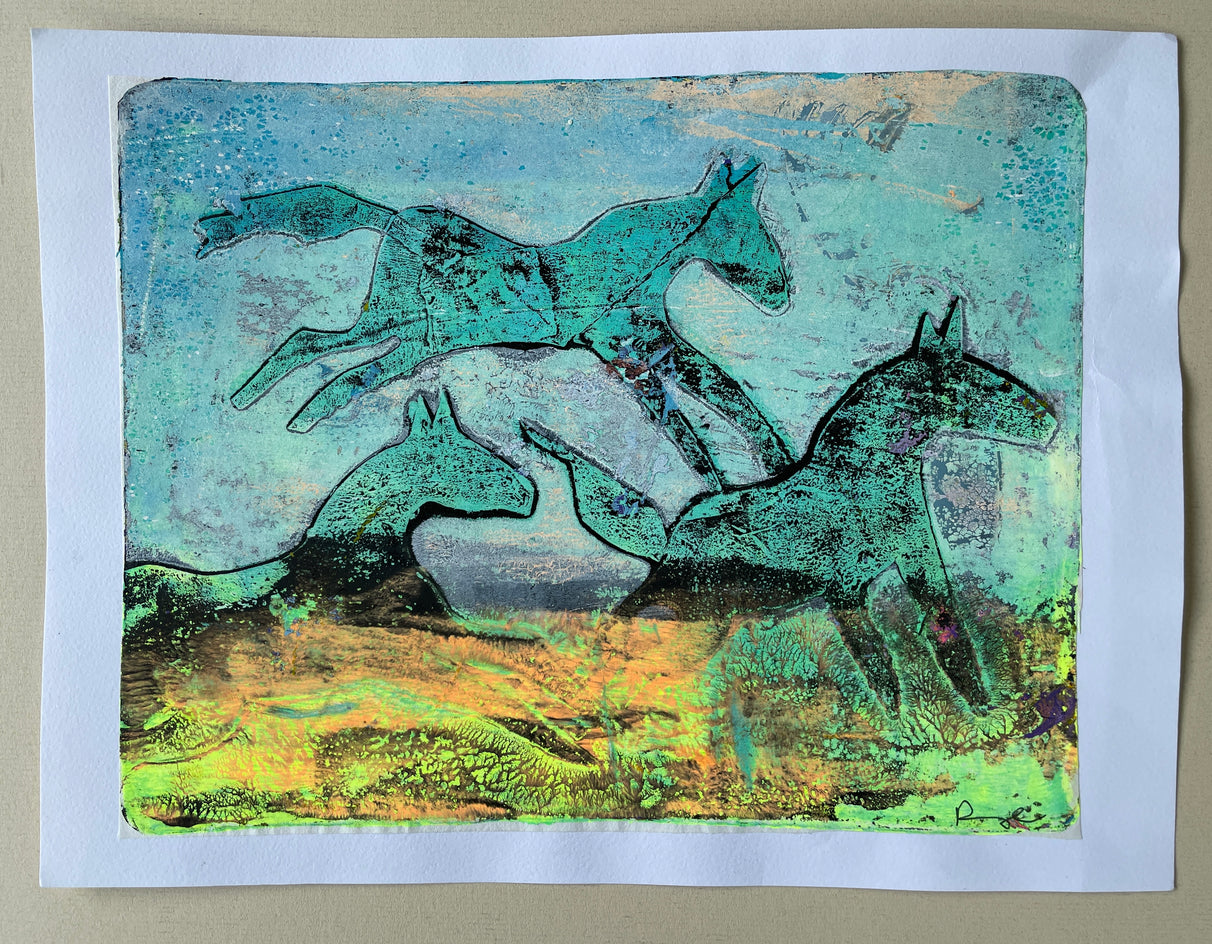 Getting Through by Libby Ramage |  Side View of Artwork