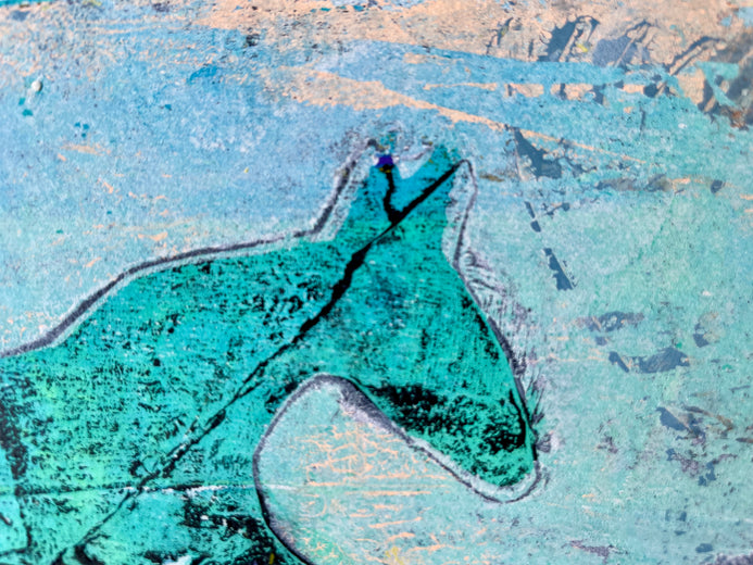 Getting Through by Libby Ramage |   Closeup View of Artwork