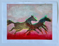 Original art for sale at UGallery.com | Red Dust by Libby Ramage | $275 | printmaking | 8' h x 10' w | thumbnail 2