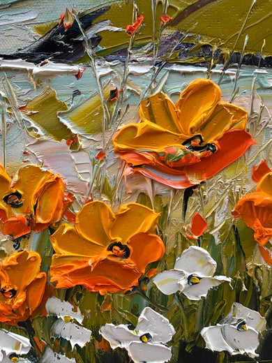 Path to My Heart by Lisa Elley |   Closeup View of Artwork