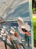 Original art for sale at UGallery.com | Petals on the Breeze by Lisa Elley | $375 | oil painting | 11' h x 14' w | thumbnail 2