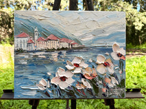 Original art for sale at UGallery.com | Petals on the Breeze by Lisa Elley | $375 | oil painting | 11' h x 14' w | thumbnail 3