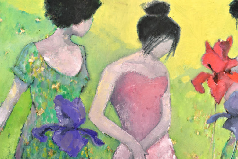 Flowers and Figures by Mary Pratt |   Closeup View of Artwork