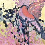 Original art for sale at UGallery.com | Nestled in Pink by Mary Pratt | $375 | oil painting | 12' h x 12' w | thumbnail 1