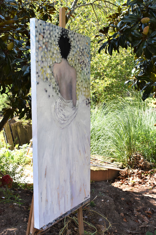 One Must Shimmer by Mary Pratt |  Side View of Artwork