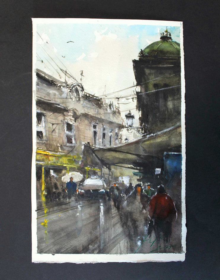 Raining Day in Vienna by Maximilian Damico |  Context View of Artwork