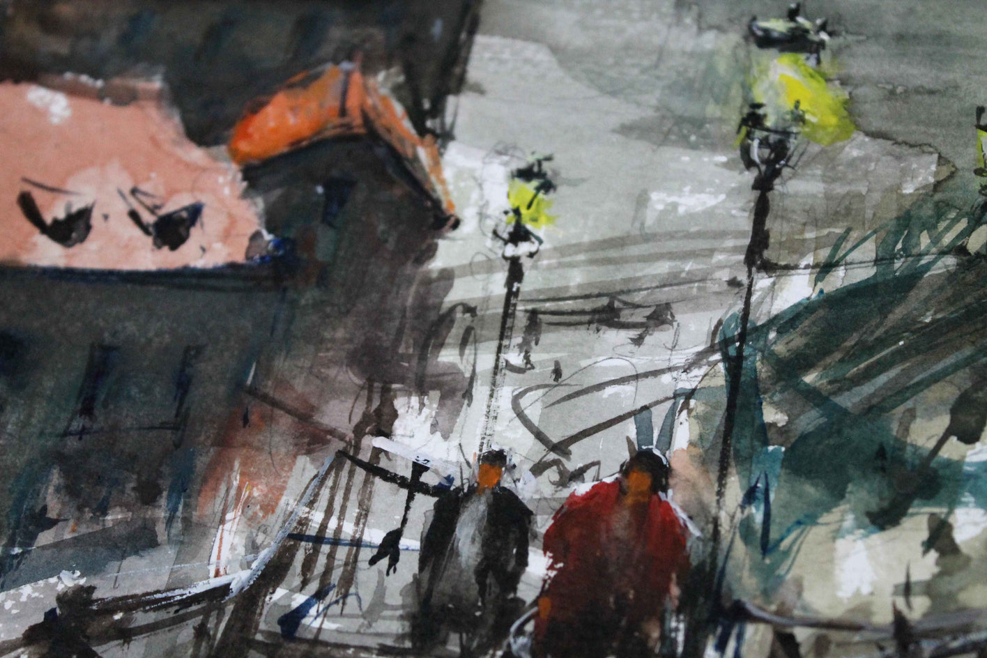 Stairs in Prague by Maximilian Damico |  Closeup View of Artwork