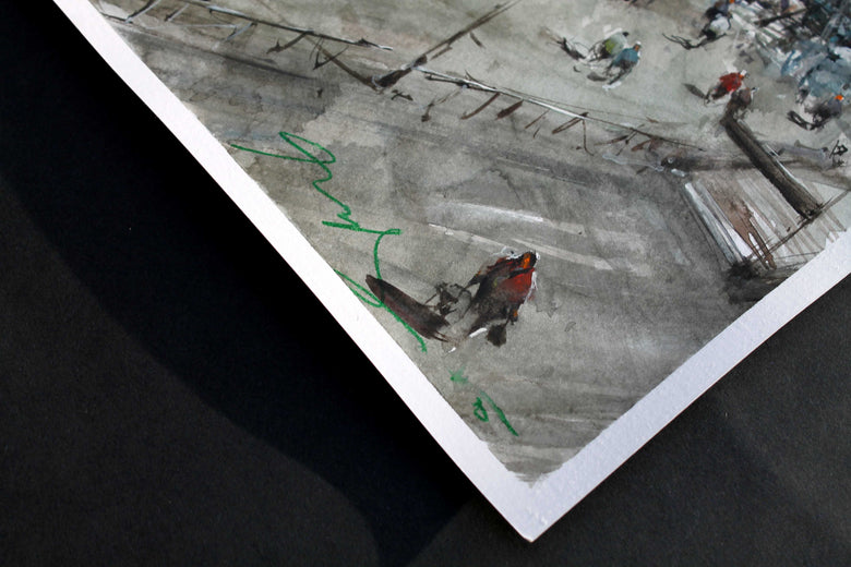 The Blue Mosque by Maximilian Damico |  Side View of Artwork