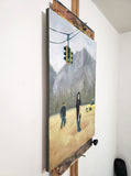 Original art for sale at UGallery.com | Getaway by Michael Wedge | $875 | oil painting | 28' h x 22' w | thumbnail 2
