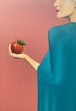 Original art for sale at UGallery.com | The Gift of the Apple by Mikhail Zuyeu | $1,200 | oil painting | 36' h x 24' w | thumbnail 1