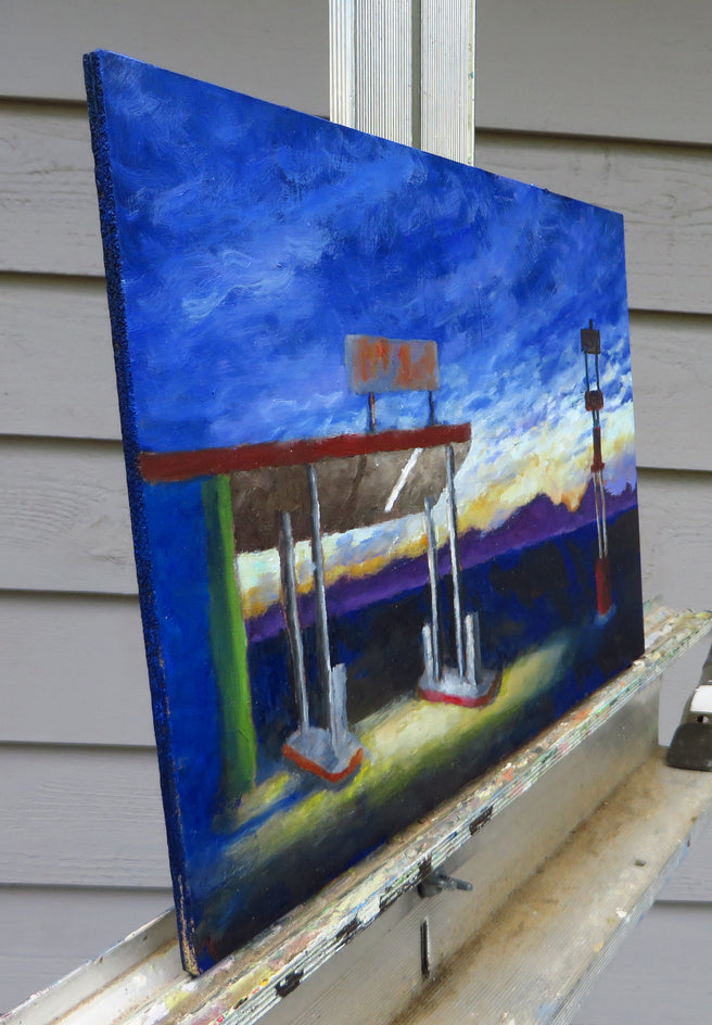 Day Break on the Land by Mitchell Freifeld |  Side View of Artwork
