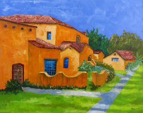 Original art for sale at UGallery.com | Garden of Allah by Mitchell Freifeld | $700 | oil painting | 25' h x 30' w