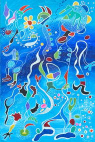 acrylic painting by Nathalie Gribinski titled The Dialogue