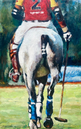 Original art for sale at UGallery.com | Chasing Victory by Nava Lundy | $3,500 | acrylic painting | 48' h x 30' w