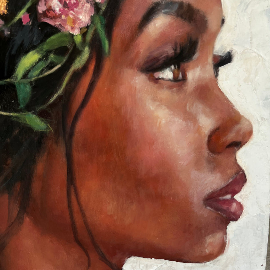 Earth Goddess by Nava Lundy |  Closeup View of Artwork