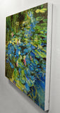 Original art for sale at UGallery.com | Mixed Water Lilies Spotted Sunlight by Onelio Marrero | $2,000 | oil painting | 24' h x 30' w | thumbnail 2