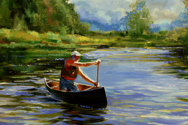 Entering the Swift Current by Onelio Marrero |   Closeup View of Artwork
