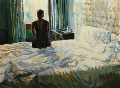 oil painting by Onelio Marrero titled Morning Contemplation