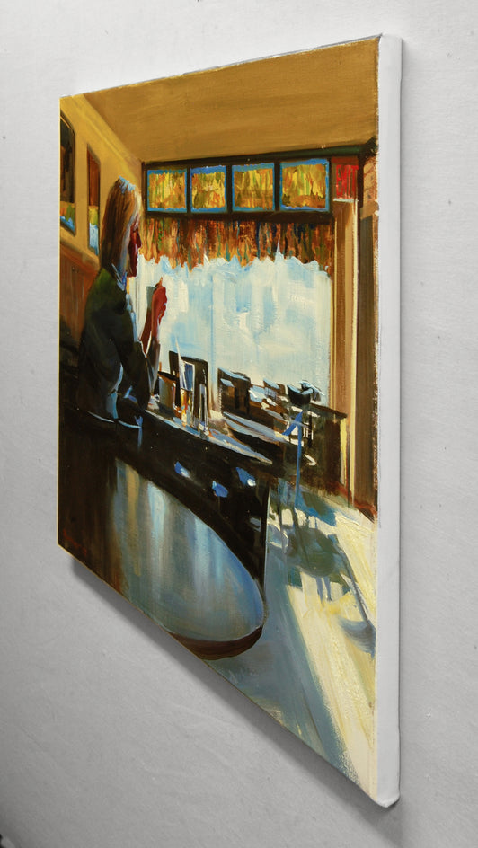 Stalling and Waiting by Onelio Marrero |  Side View of Artwork