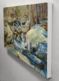 Original art for sale at UGallery.com | Off The Path by Onelio Marrero | $1,050 | oil painting | 15' h x 28' w | thumbnail 2