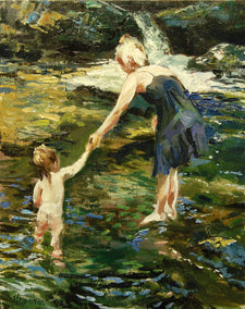 oil painting by Onelio Marrero titled Study for Guidance
