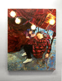 Original art for sale at UGallery.com | Under the Table and Dreaming by Onelio Marrero | $2,000 | oil painting | 30' h x 24' w | thumbnail 3