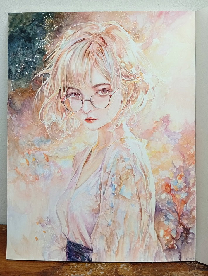 Soft Blending by Pang Saw Wee |  Side View of Artwork