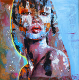 Original art for sale at UGallery.com | Onirico II by Paola Ruggiero | $5,400 | acrylic painting | 39' h x 39' w | thumbnail 1