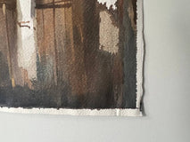 Original art for sale at UGallery.com | Three-storey House by Rashid Kulbatyrov | $1,075 | watercolor painting | 18.8' h x 27.5' w | thumbnail 4