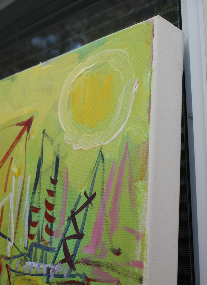 Big Ships by Robert Hofherr |  Side View of Artwork