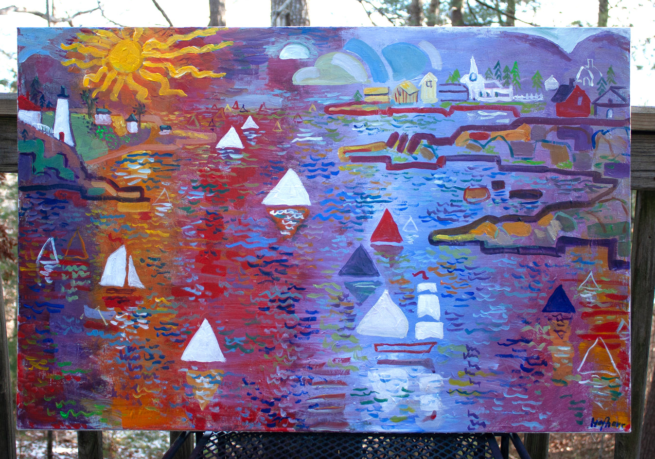 Coastal Composition by Robert Hofherr |  Context View of Artwork