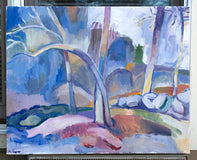 Original art for sale at UGallery.com | Hazy Shades of Winter by Robert Hofherr | $1,425 | acrylic painting | 24' h x 30' w | thumbnail 3