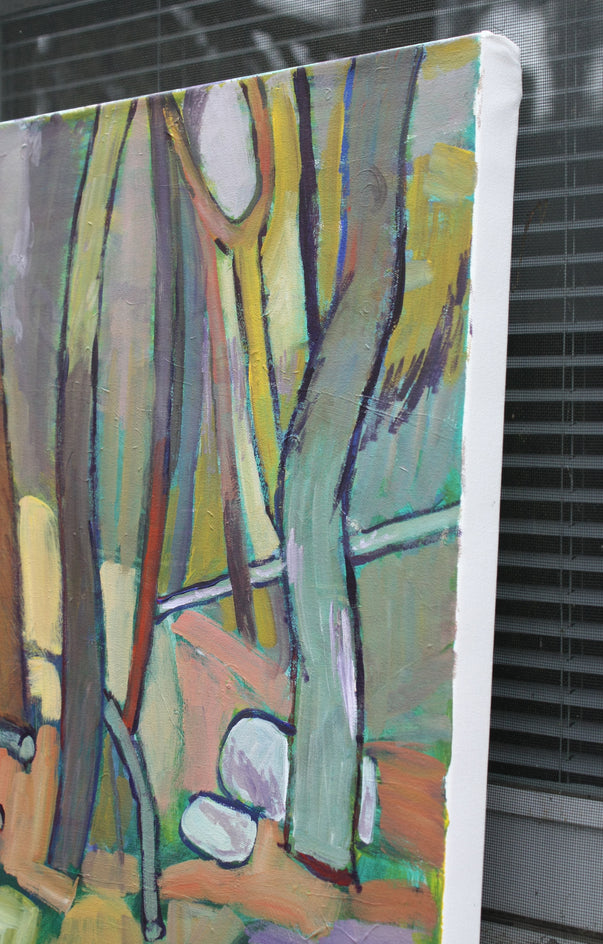 Reflective Pool by Robert Hofherr |  Side View of Artwork