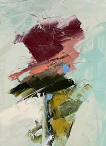 oil painting by Ronda Waiksnis titled Blossoms of Abstraction, II