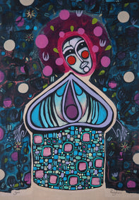 acrylic painting by Sara Rodighiero titled Hausfrau N.4/4 June '25