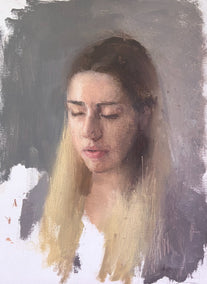 oil painting by Sara Sisun titled Portrait of Sophie