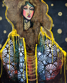 mixed media artwork by Scott Dykema titled Her Majesty